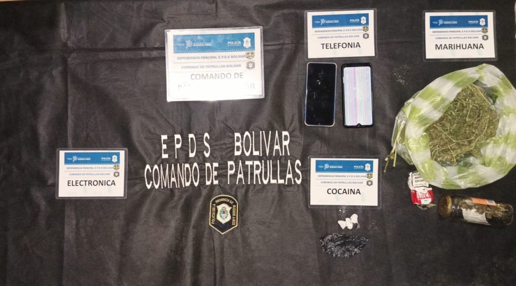 BOLIVAR - Informe Oficial: Personal policial aprehendió a dos personas con Cocaína y Marihuana