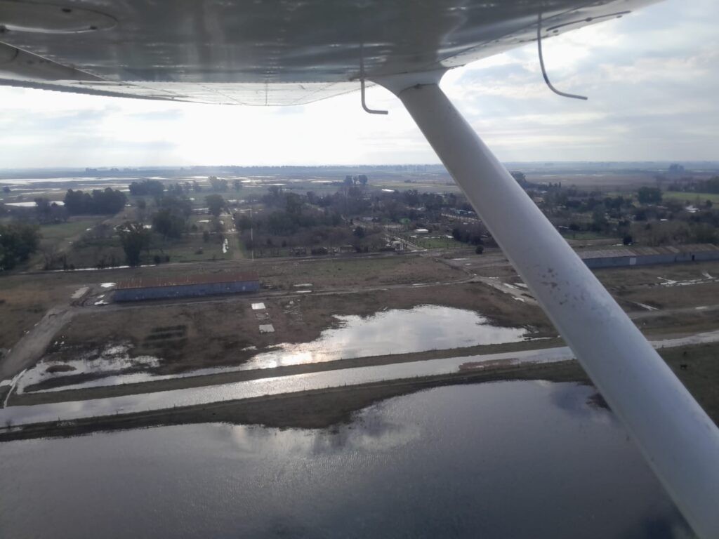 NUEVAS IMÁGENES AÉREAS MUESTRAN LA CANTIDAD DE AGUA EN SUPERFICIE EN LA ZONA
